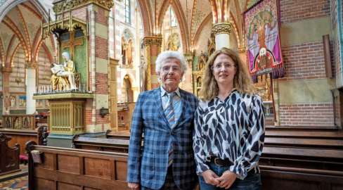 Judith en Albert in de Jacobus de Meerdere