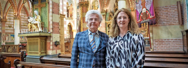 Judith en Albert in de Jacobus de Meerdere